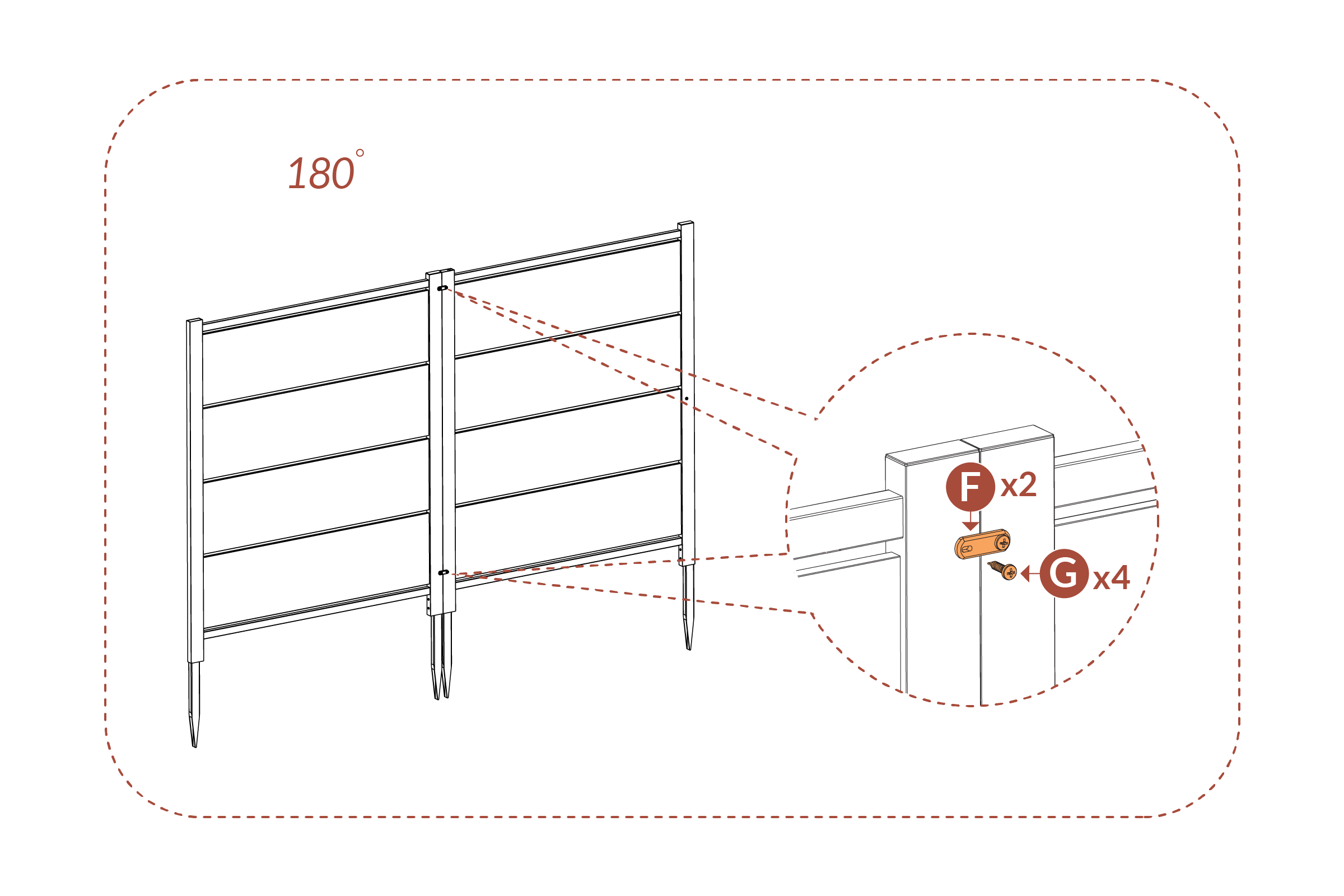 Step 13.A - 180 degree install
