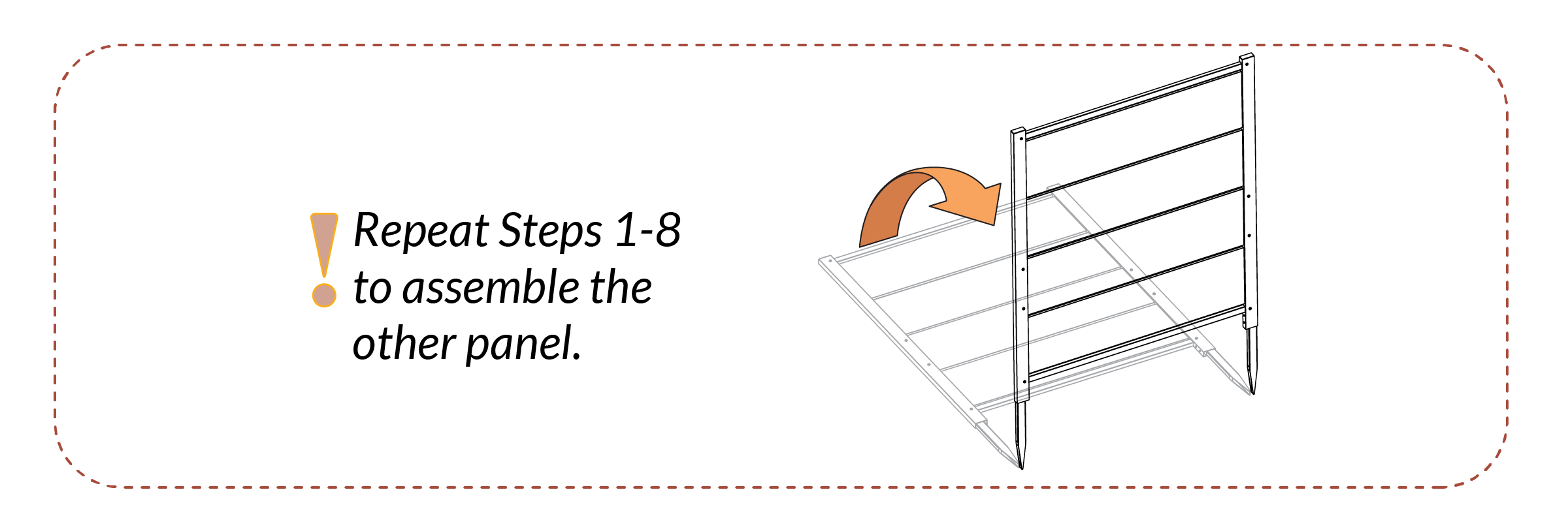 Step 9 - Repeat Steps 1-8 to assemble the other panel.