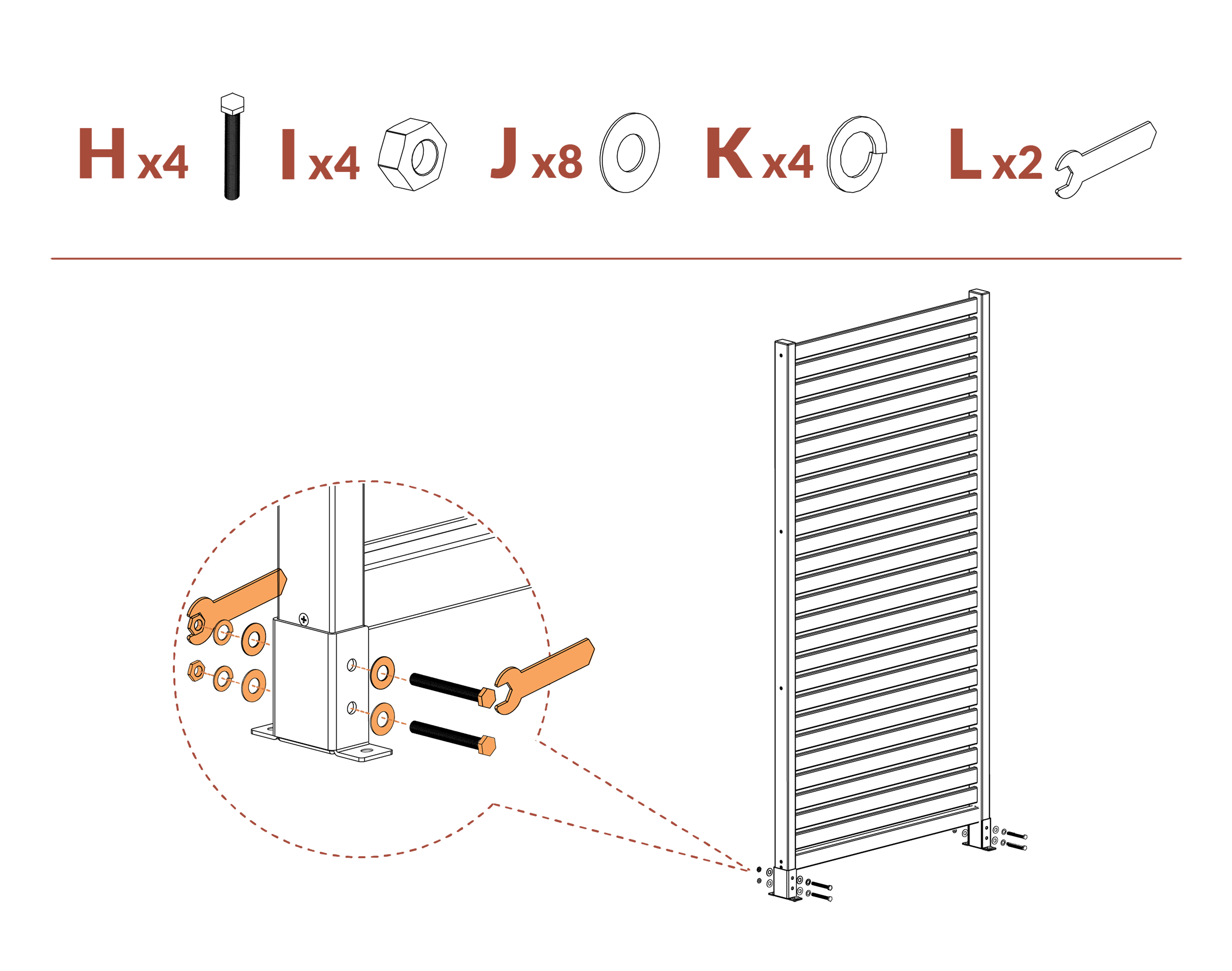 Surface Mounted Deck Step 1