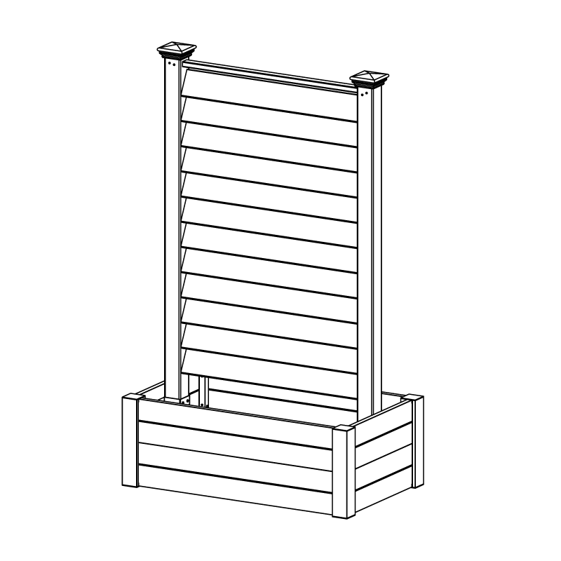 EC18039 Lexington Planter Privacy Box