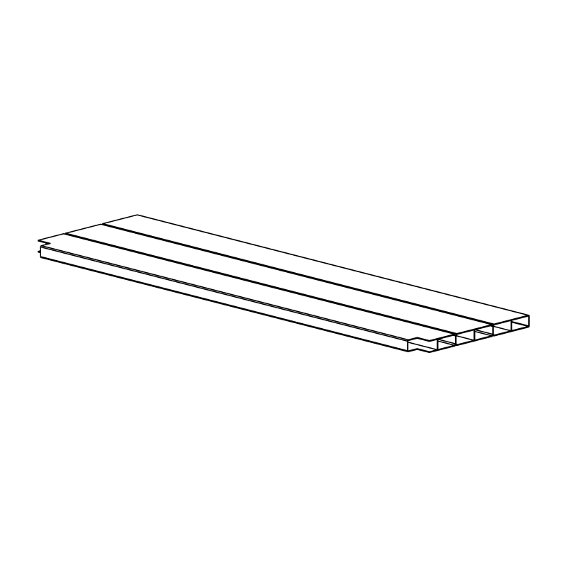 Part G Floor Boards (2) 7/8" x 11" x 39 1/4"