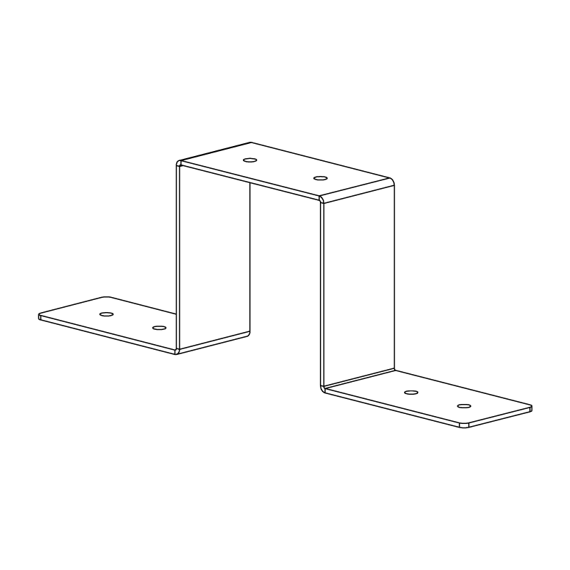 Part O Post Brackets (4) 3" x 3" x 9 1/4"