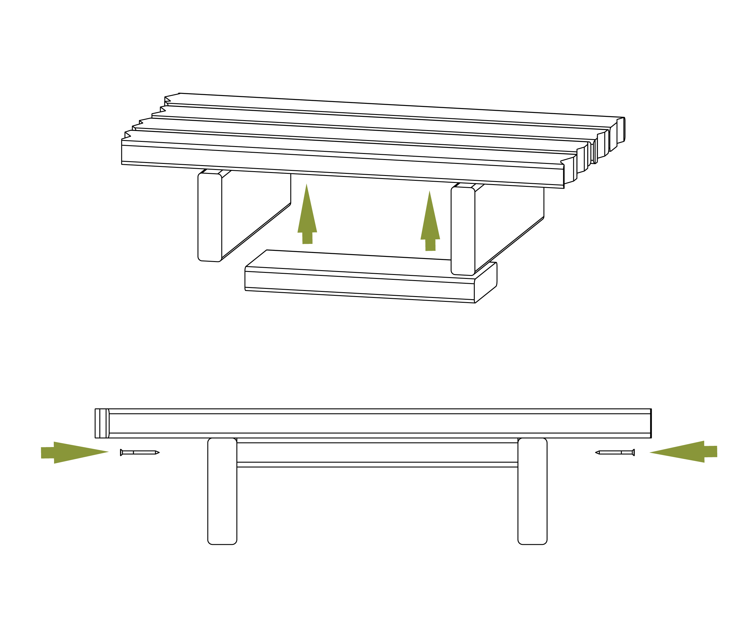Step 2B.2 - Measure distance between joists and fasten board