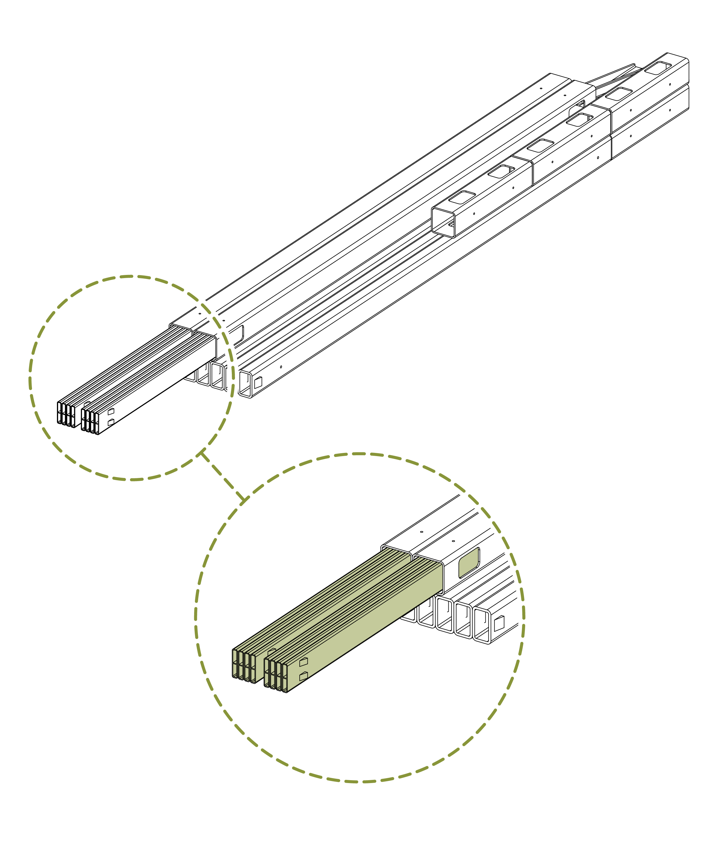Check inside larger parts for smaller parts