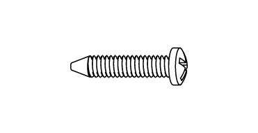 ZP19038 Part I - 3/4" Black Self Tapping-Screw (6)