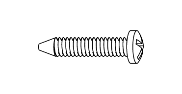 ZP19038 Part J - ¾” White Self-Tapping Stainless Steel Screw