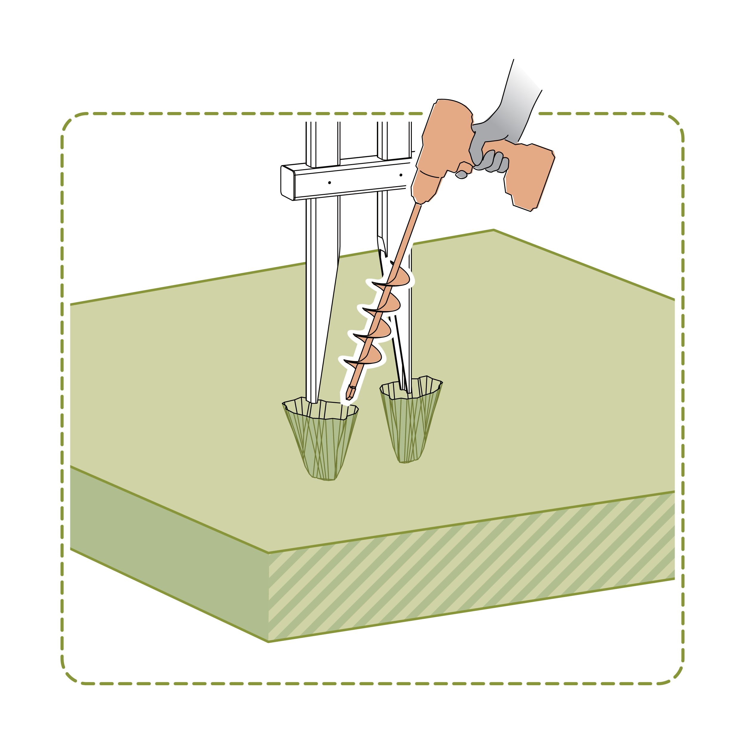or use tulip auger drill bit attachment