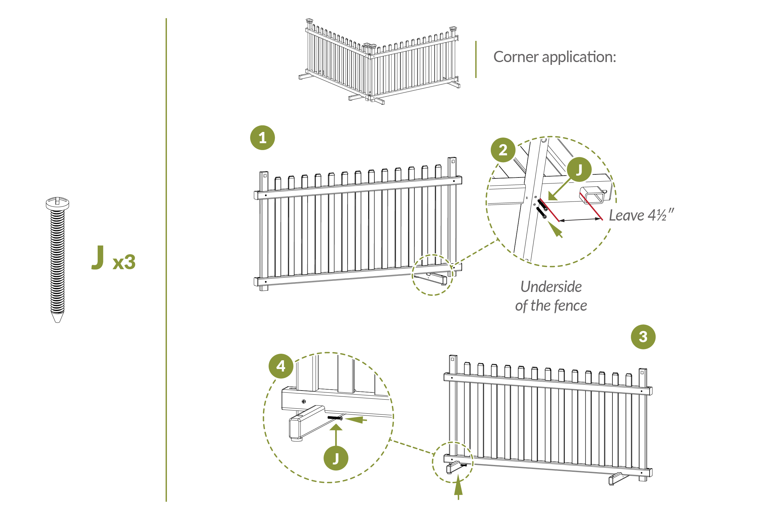 Step 4.2a - corner application install feet