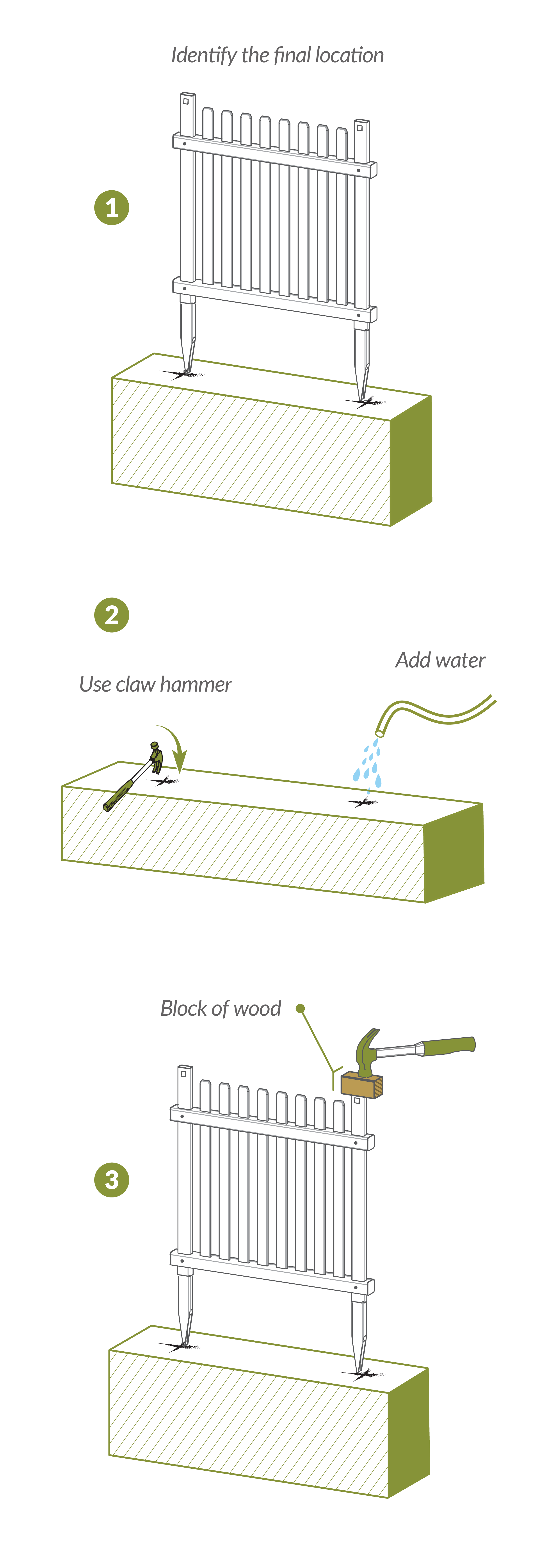 Move fence into it's location