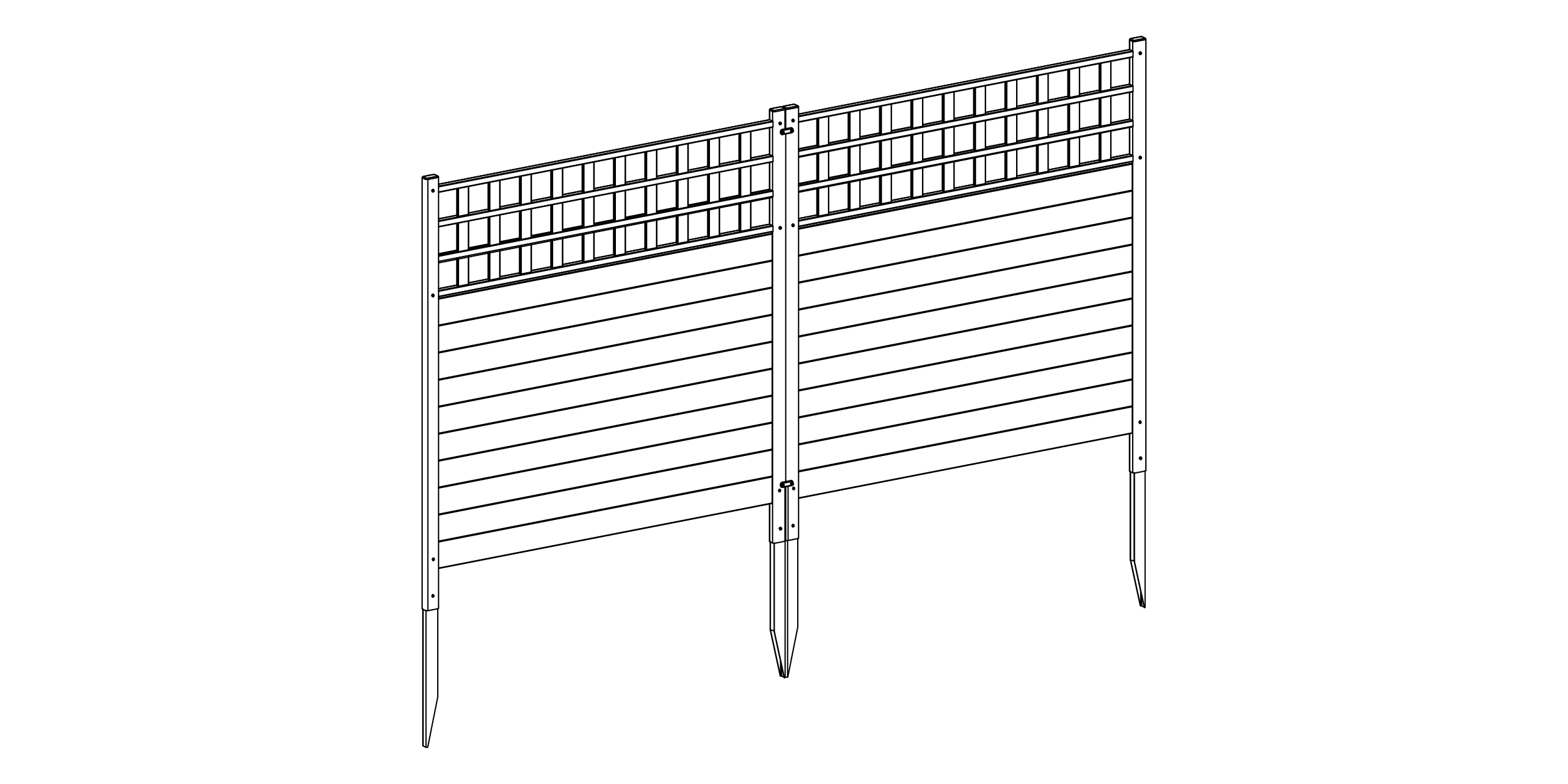 ZP19060 Keswick Privacy Fence