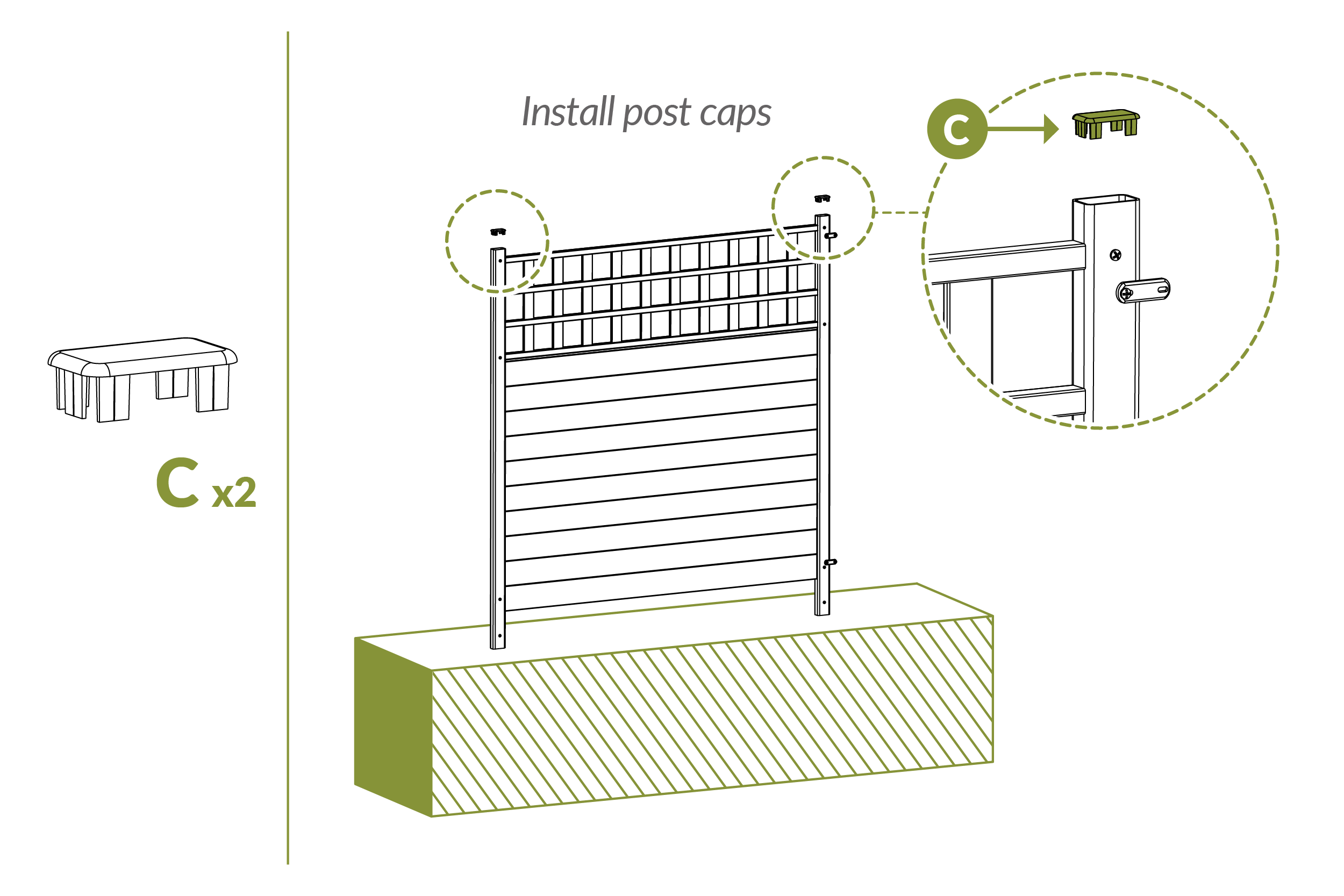 Step 10 Install Post Caps