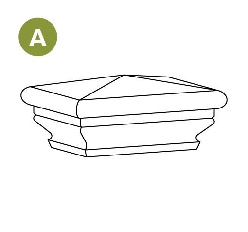 ZP19063 Vinyl Post Cap