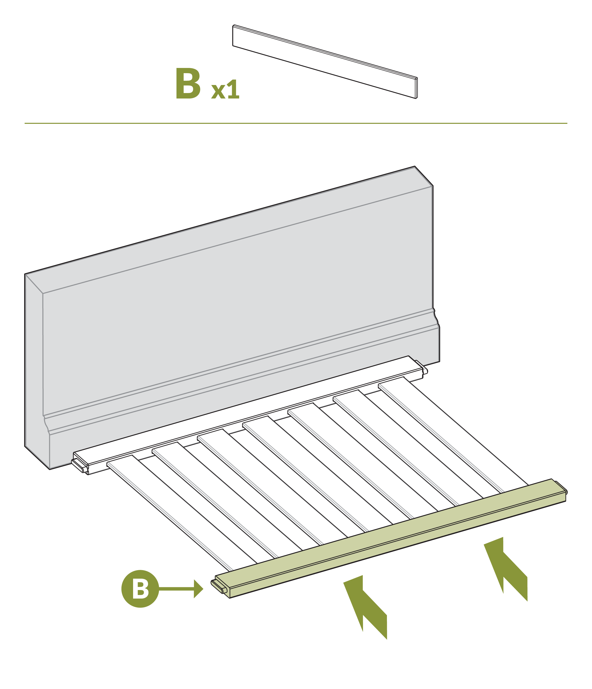 Step 3 put top rail on