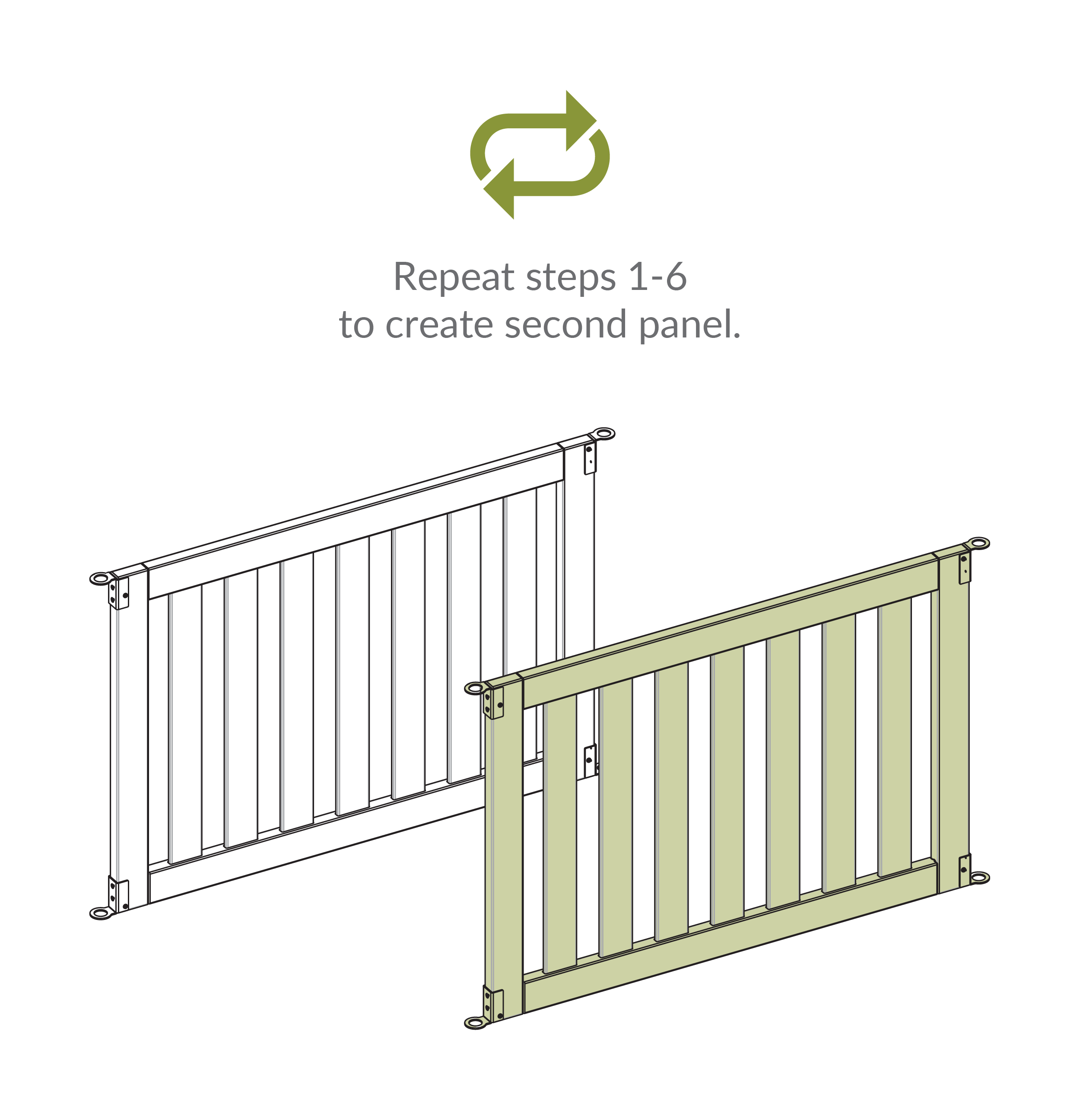 Step 7 Repeat steps 1–6 to create the second panel.